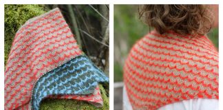 Popple Bandana Scarf Free Knitting Pattern