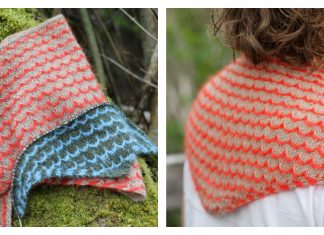 Popple Bandana Scarf Free Knitting Pattern