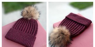Ribbed Just a Hat Free Knitting Pattern