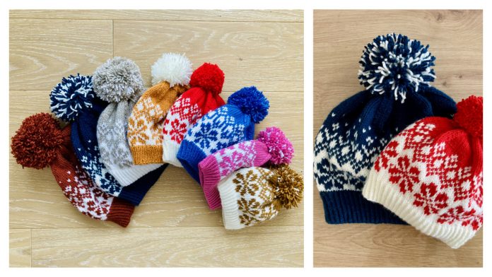 Snowflake Hat Free Knitting Pattern