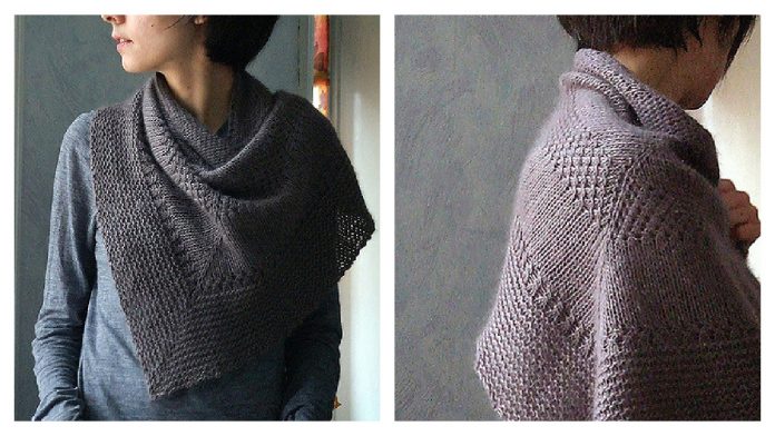 Textured Shawl Recipe Free Knitting Pattern