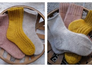 The Indoorsy Socks Free Knitting Pattern