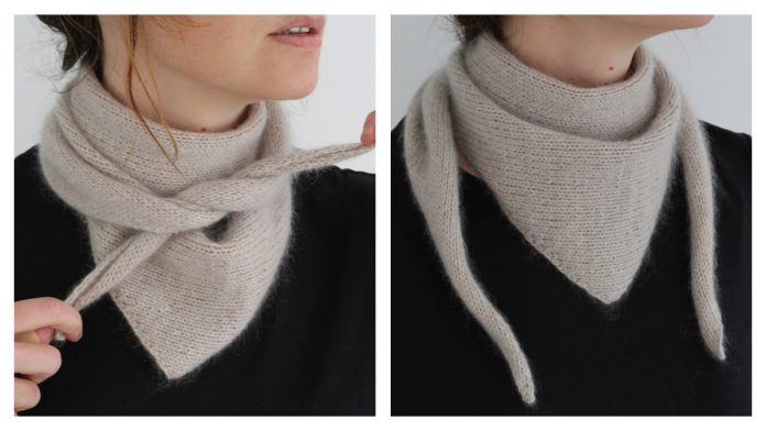 Easy Peasy Bandana Free Knitting Pattern