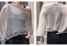 Emilia Lace Poncho Free Knitting Pattern