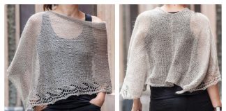Emilia Lace Poncho Free Knitting Pattern