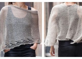 Emilia Lace Poncho Free Knitting Pattern