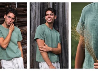 Slåtter Men’s T-shirt Free Knitting Pattern