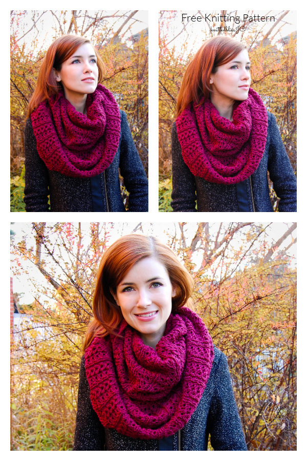 Stockholm Scarf Cowl Free Knitting Pattern