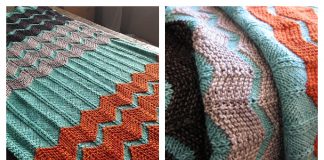 The Walt Painted Chevron Baby Blanket Free Knitting Pattern