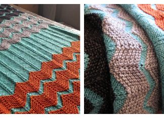 The Walt Painted Chevron Baby Blanket Free Knitting Pattern