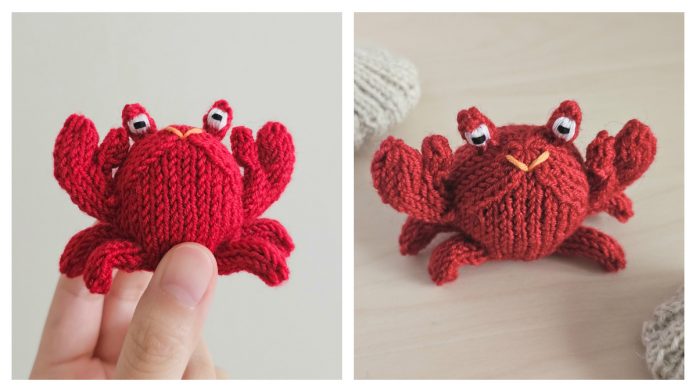 Amigurumi Toy Crab Free Knitting Pattern