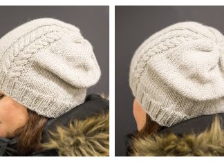 Latu Slouchy Cable Hat Free Knitting Pattern