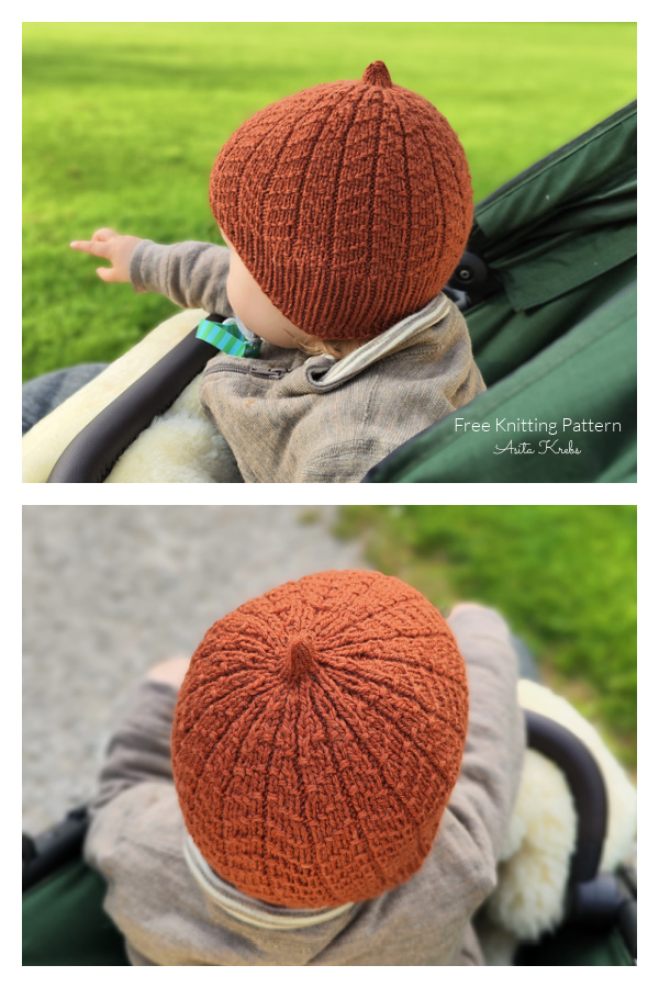 Little Pumpkin Hat Free Knitting Pattern