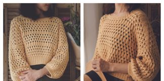 Rota Jumper Lace Crop Top Knitting Pattern