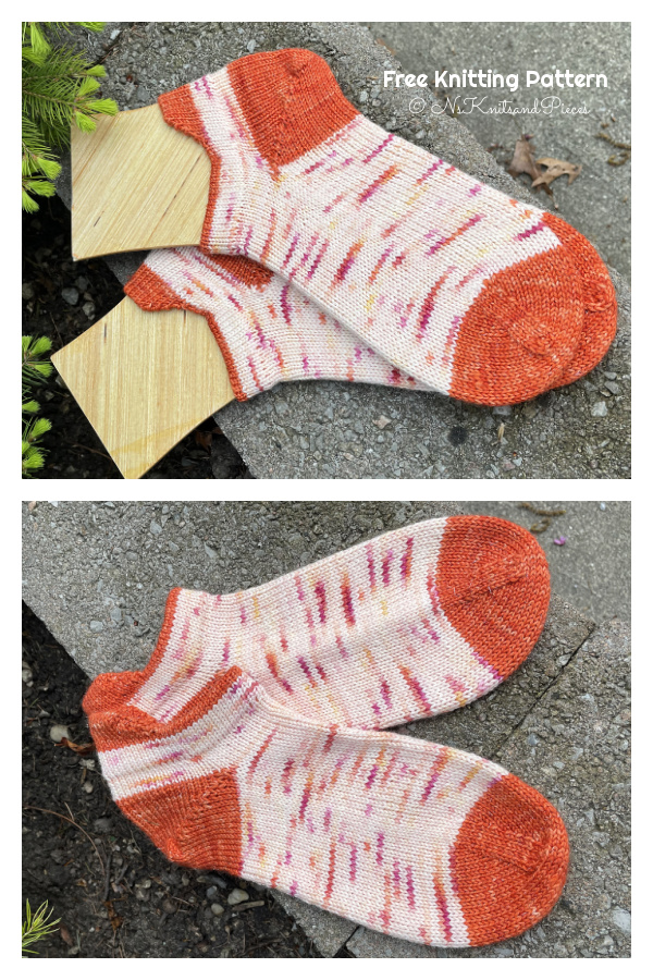 Shorty Heel Tab Socks Free Knitting Pattern