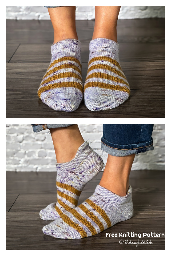 Shorty Heel Tab Socks Free Knitting Pattern