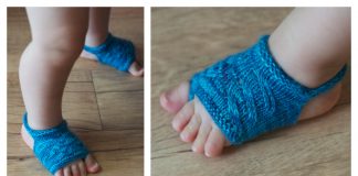 Showsy Toes Baby Sandal Socks Free Knitting Pattern