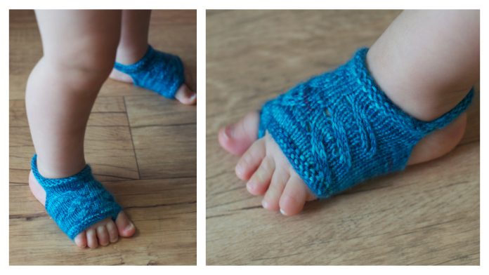 Showsy Toes Baby Sandal Socks Free Knitting Pattern