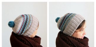 Siksak Slouchy Hat Free Knitting Pattern