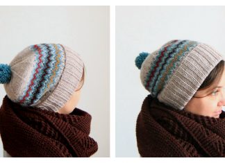 Siksak Slouchy Hat Free Knitting Pattern