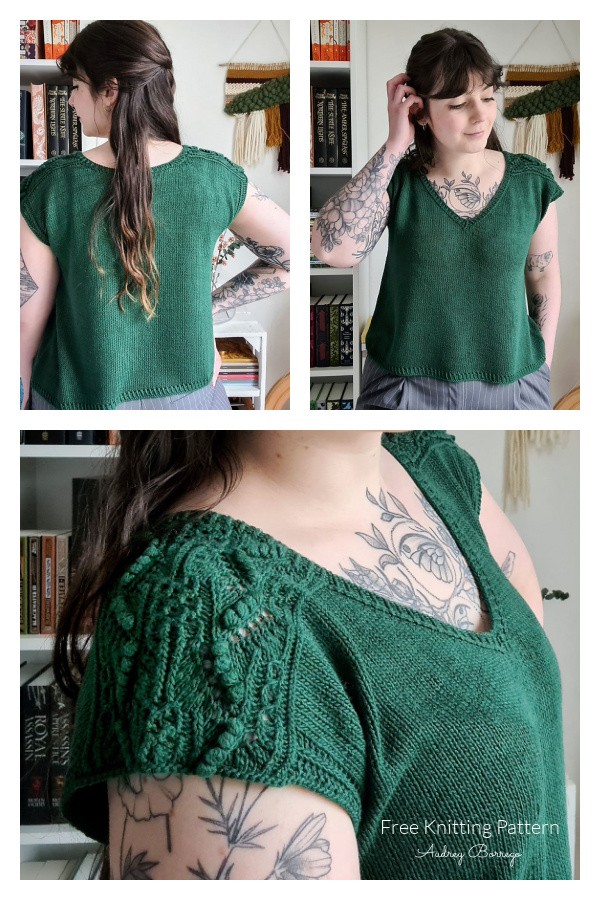Telesto Sweater Tee & Pullover Free Knitting Pattern