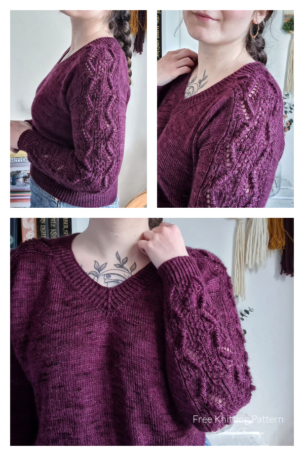 Telesto Sweater Tee & Pullover Free Knitting Pattern