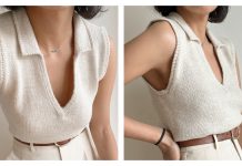 Deep V Amy Top Knitting Pattern