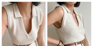 Deep V Amy Top Knitting Pattern