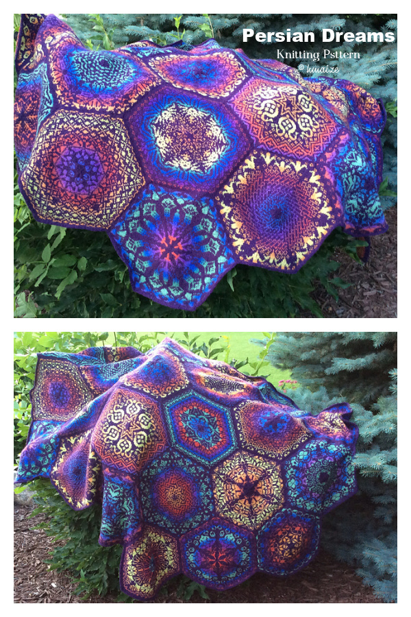 Persian Dreams Blanket Knitting Pattern