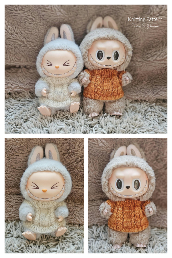 Cozy Cable Labubu Sweater Knitting Pattern