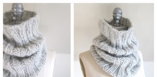 Simple Comfort Cloud Cowl Free Knitting Pattern