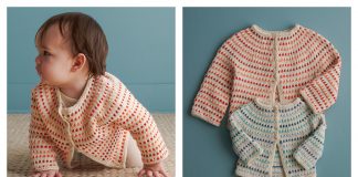 Baby Growing Garden Cardigan Free Knitting Pattern