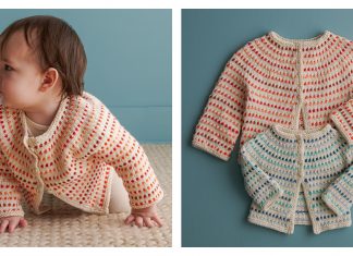 Baby Growing Garden Cardigan Free Knitting Pattern