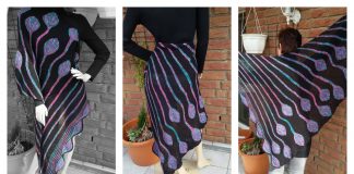 Bed of Tulip Shawl Free Knitting Pattern