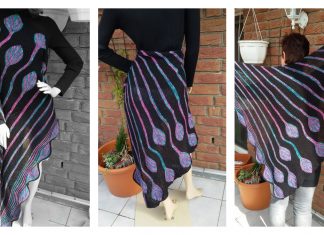 Bed of Tulip Shawl Free Knitting Pattern