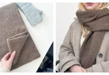 Double Thick Kilometre Scarf Free Knitting Pattern