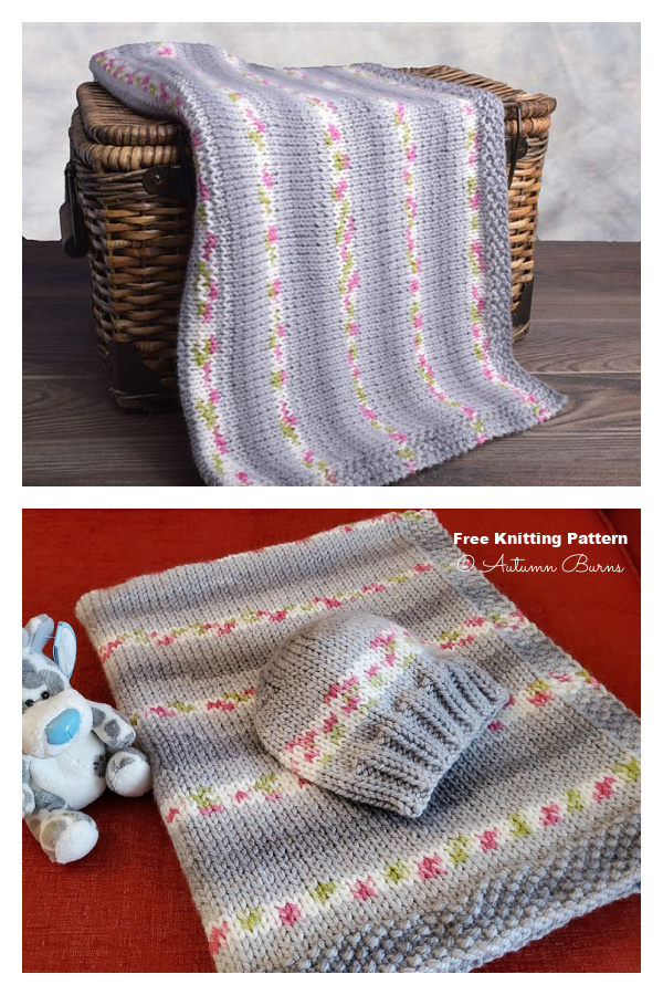 Easy Baby Car Seat Blanket Free Knitting Pattern