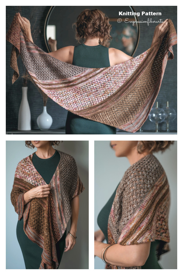 Fall Gloaming Shawl Free Knitting Pattern