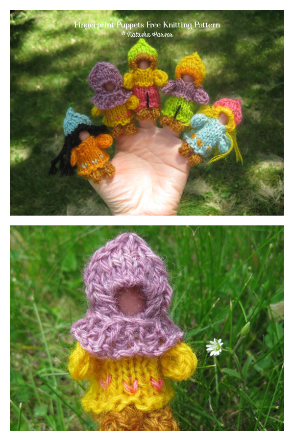 Fingerprint Puppets Free Knitting Pattern
