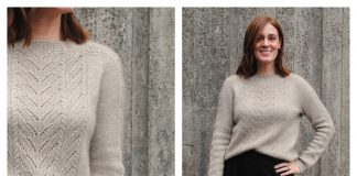 Low Tide Lace Pullover Sweater Knitting Pattern