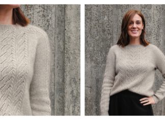 Low Tide Lace Pullover Sweater Knitting Pattern