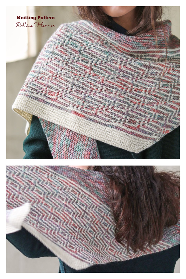 Mosaic Barnstable Shawl Knitting Pattern