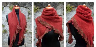 Ruffled Hasukai Cowl Free Knitting Pattern