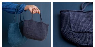 Simple Basket Bag Free Knitting Pattern
