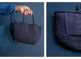 Simple Basket Bag Free Knitting Pattern