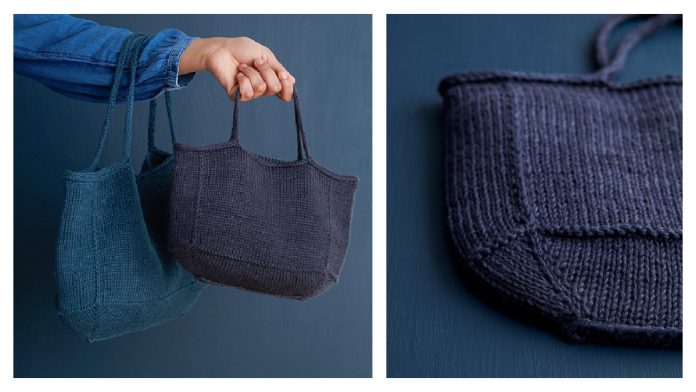 Simple Basket Bag Free Knitting Pattern