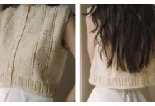 Summer Buttoned Vilma Top Knitting Pattern