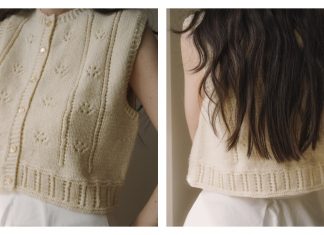 Summer Buttoned Vilma Top Knitting Pattern
