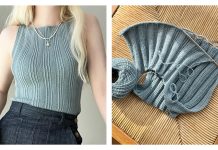Summer Mixed Rib Cami Top Knitting Pattern