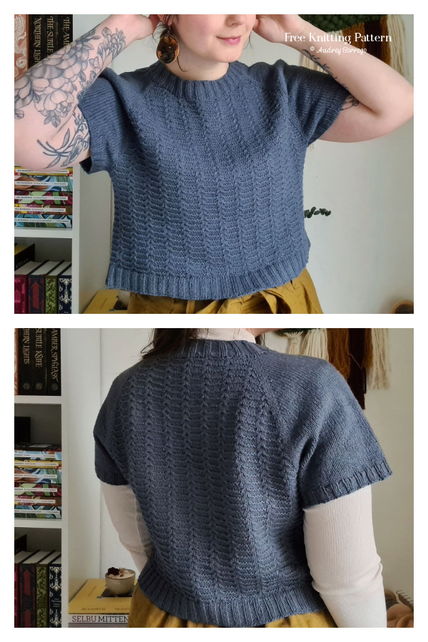 Summer Sintara Tee Top Free Knitting Pattern